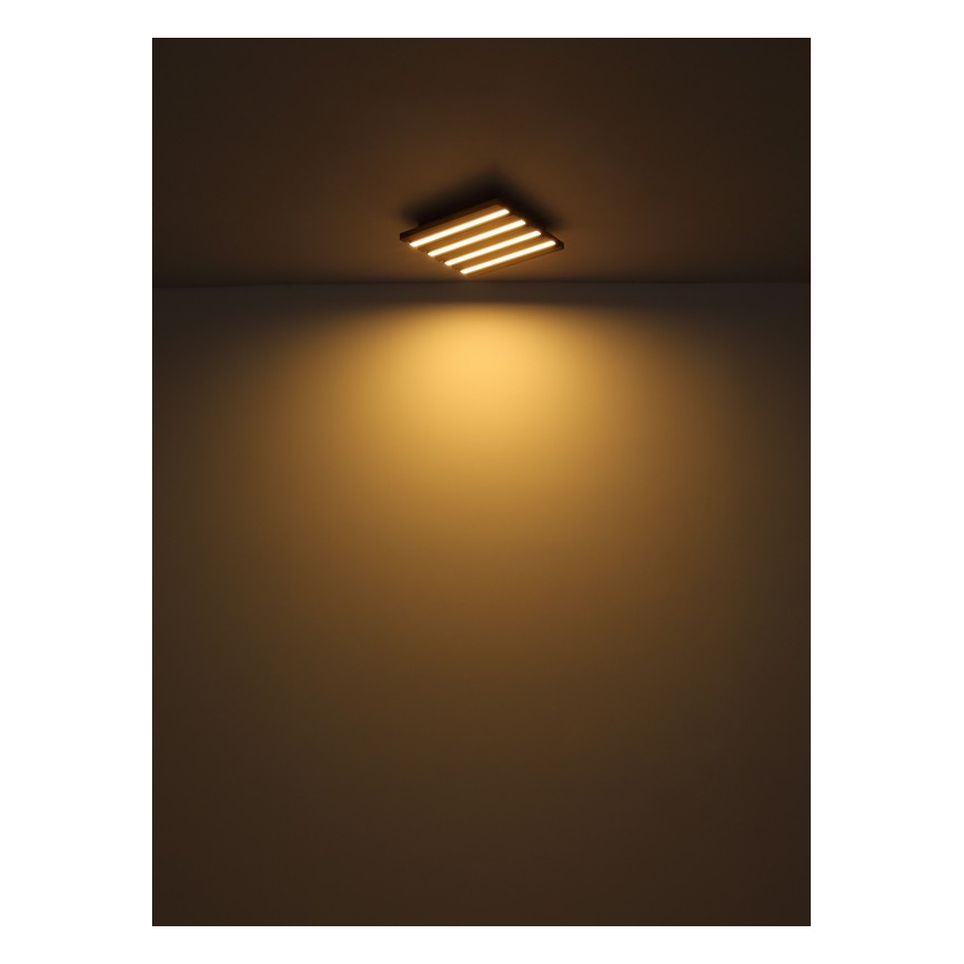 Globo - LED-kattovalaisin LED/30W/230V 3000K 45x45 cm puu