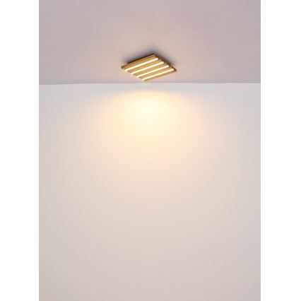 Globo - LED-kattovalaisin LED/30W/230V 3000K 45x45 cm puu