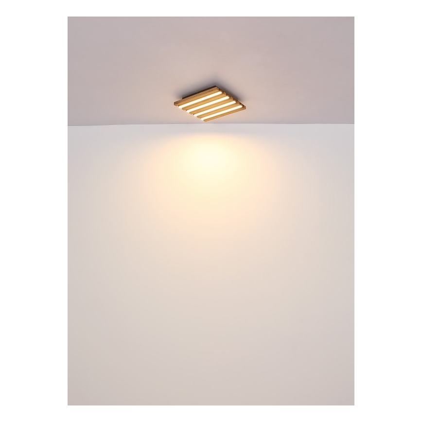 Globo - LED-kattovalaisin LED/30W/230V 3000K 45x45 cm puu
