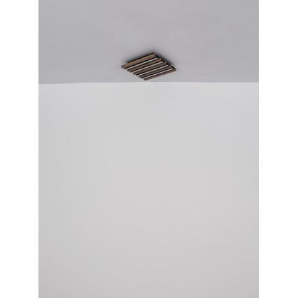 Globo - LED-kattovalaisin LED/30W/230V 3000K 45x45 cm puu