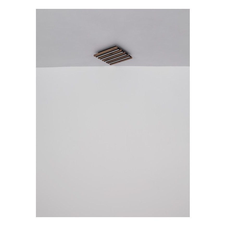 Globo - LED-kattovalaisin LED/30W/230V 3000K 45x45 cm puu