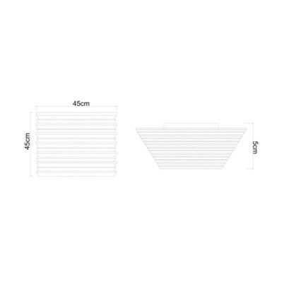Globo - LED-kattovalaisin LED/30W/230V 3000K 45x45 cm puu
