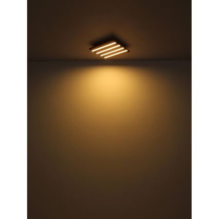 Globo - LED-kattovalaisin LED/30W/230V 3000K 80x20 cm puu
