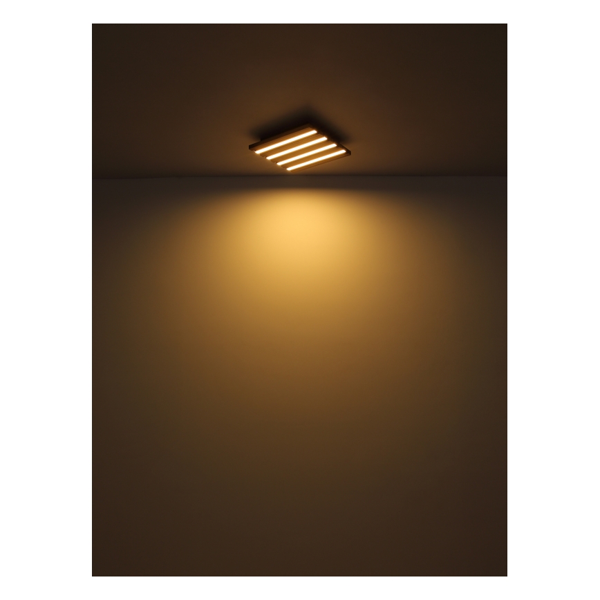 Globo - LED-kattovalaisin LED/30W/230V 3000K 80x20 cm puu