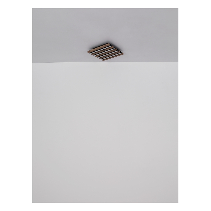 Globo - LED-kattovalaisin LED/30W/230V 3000K 80x20 cm puu