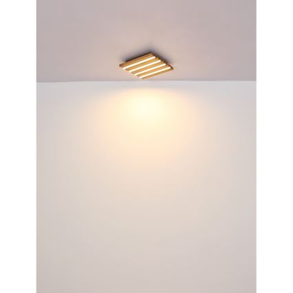 Globo - LED-kattovalaisin LED/30W/230V 3000K 80x20 cm puu
