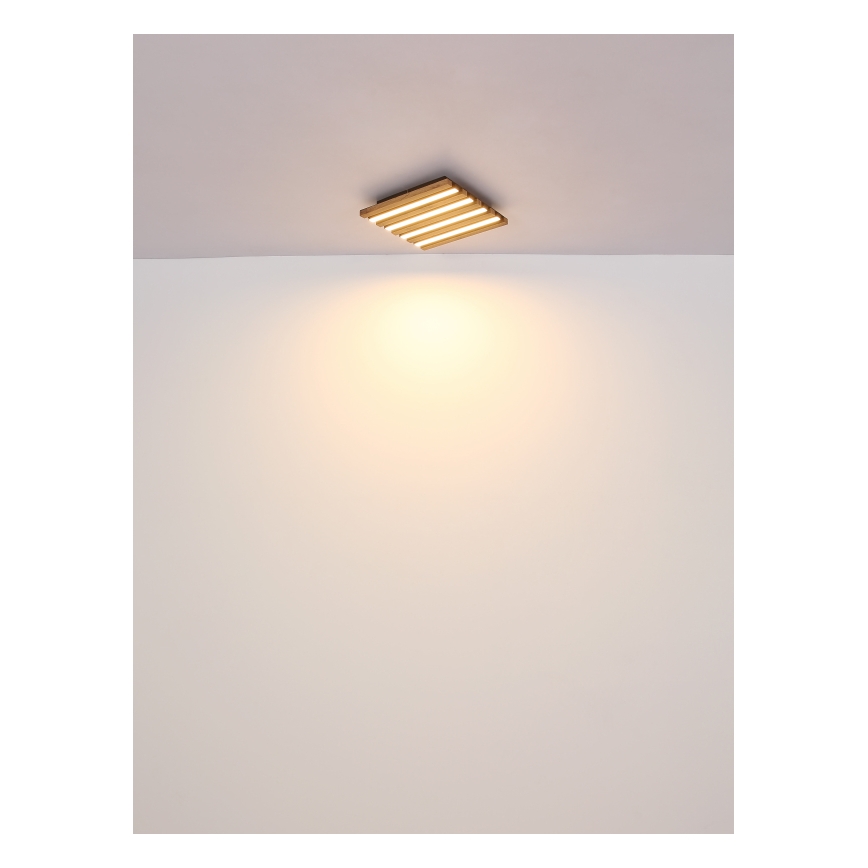 Globo - LED-kattovalaisin LED/30W/230V 3000K 80x20 cm puu