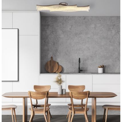 Globo - LED-kattovalaisin LED/35W/230V 3200K 18x108 cm mattakromi