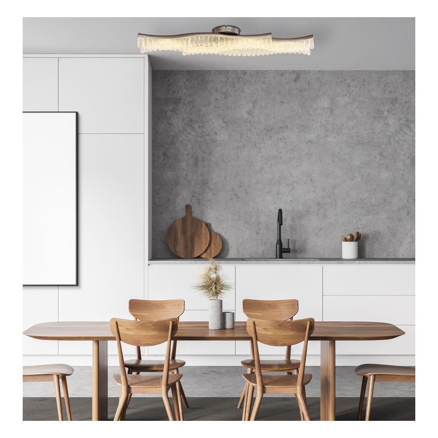 Globo - LED-kattovalaisin LED/35W/230V 3200K 18x108 cm mattakromi