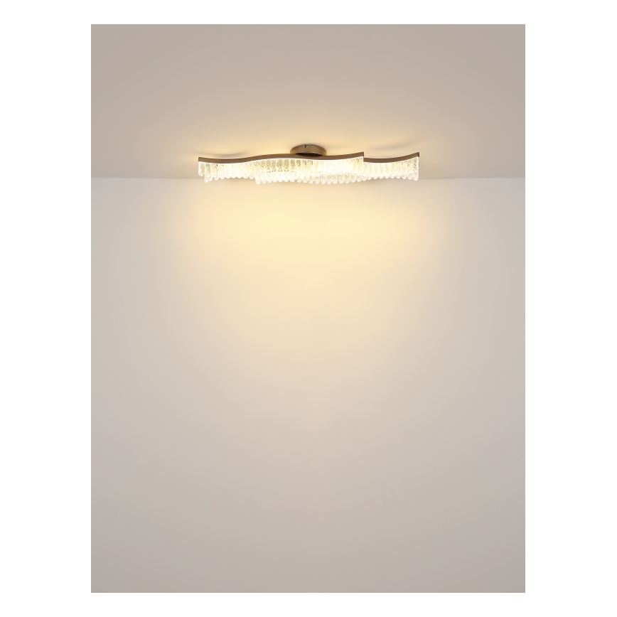 Globo - LED-kattovalaisin LED/35W/230V 3200K 18x108 cm mattakromi