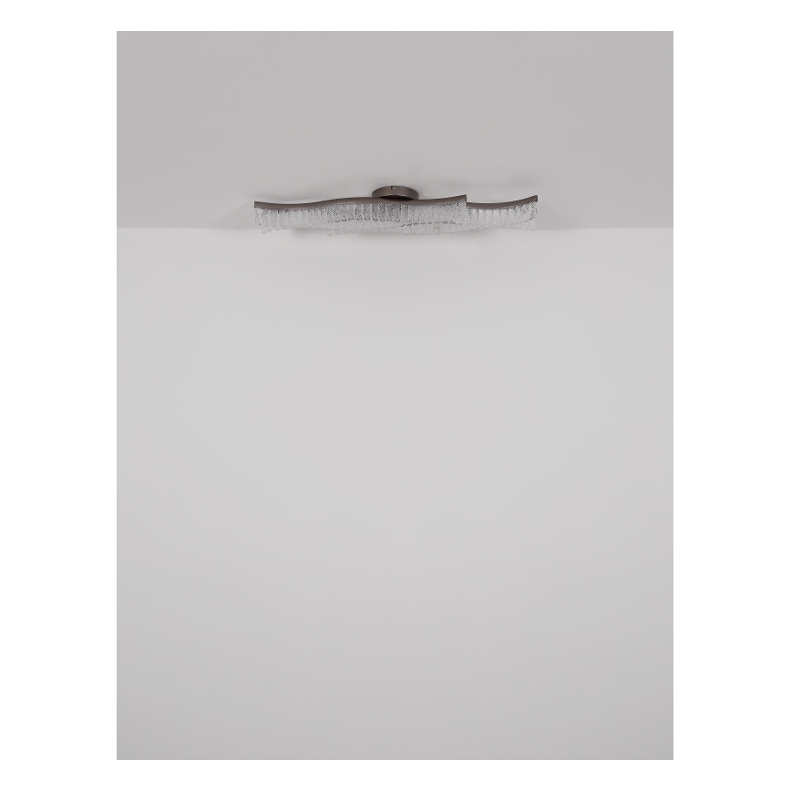 Globo - LED-kattovalaisin LED/35W/230V 3200K 18x108 cm mattakromi