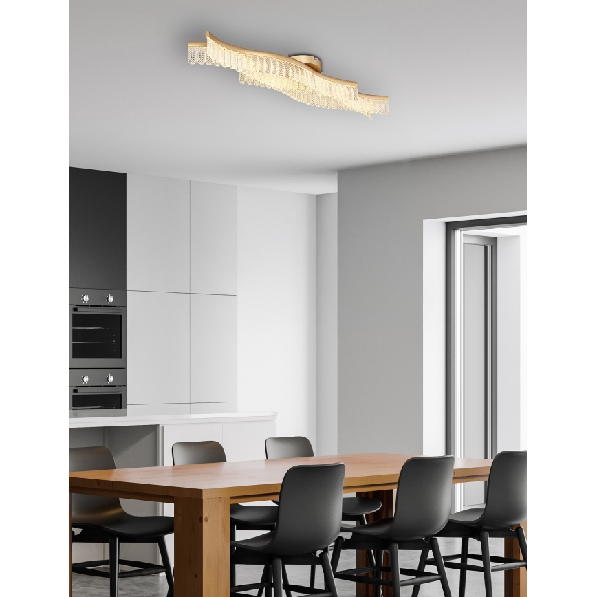 Globo - LED-kattovalaisin LED/35W/230V 3200K 18x108 cm kulta