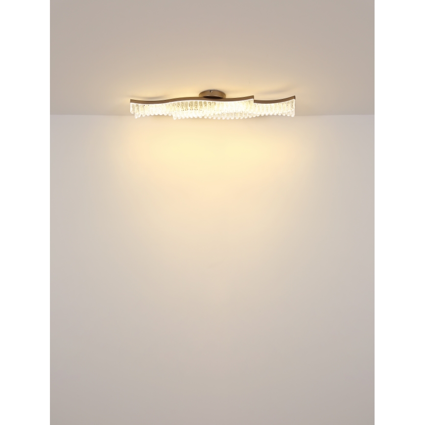 Globo - LED-kattovalaisin LED/35W/230V 3200K 18x108 cm kulta