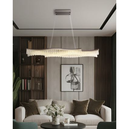 Globo - LED-kattokruunu johdossa LED/35W/230V 3200K mattakromi