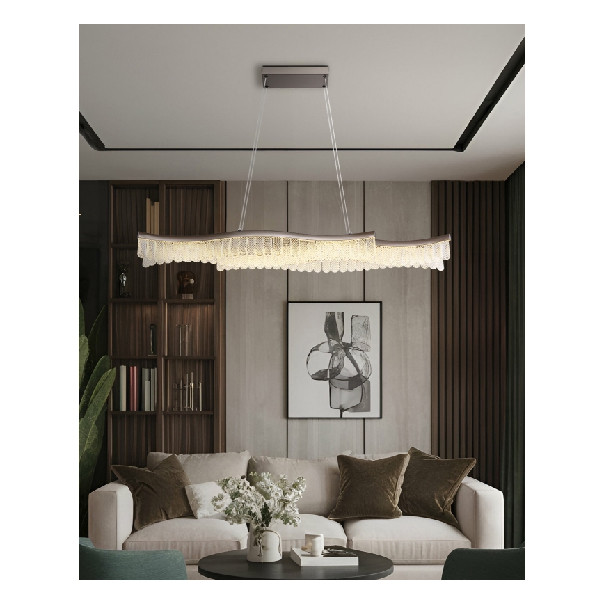 Globo - LED-kattokruunu johdossa LED/35W/230V 3200K mattakromi
