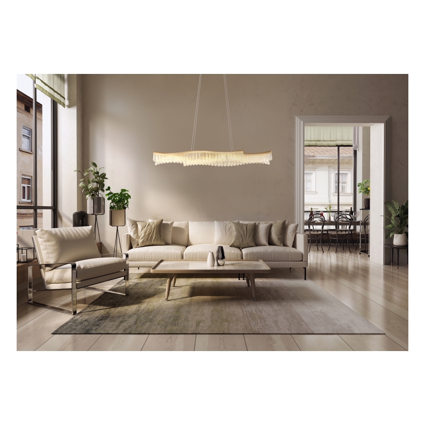 Globo - LED-kattokruunu johdossa LED/35W/230V 3200K kulta
