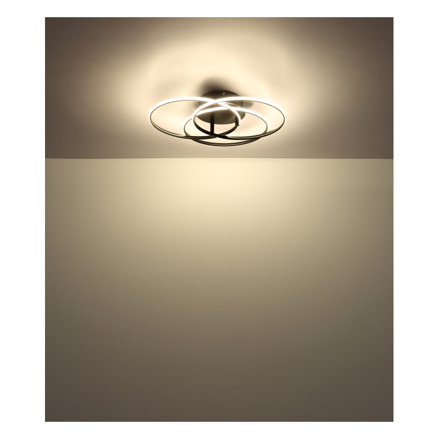 Globo - LED-kattovalaisin LED/40W/230V 4000K halkaisija 45,6 cm musta