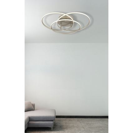 Globo - LED-kattovalaisin LED/40W/230V 4000K halkaisija 45,6 cm mattakromi