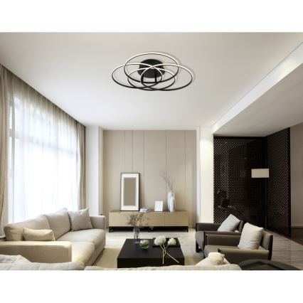 Globo - LED-kattovalaisin LED/55W/230V 4000K halkaisija 51,5 cm musta
