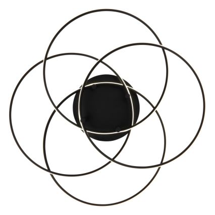 Globo - LED-kattovalaisin LED/55W/230V 4000K halkaisija 51,5 cm musta