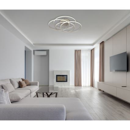 Globo - LED-kattovalaisin LED/55W/230V 4000K halkaisija 51,5 cm mattakromi