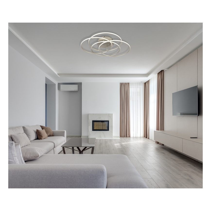 Globo - LED-kattovalaisin LED/55W/230V 4000K halkaisija 51,5 cm mattakromi