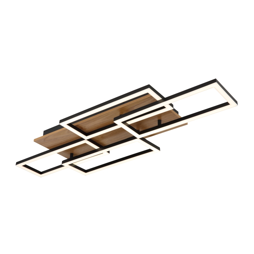 Globo - LED-himennettävä kattovalaisin LED/40W/230V 2700-6500K 32,5x87,5 cm ruskea/musta + kaukosäädin