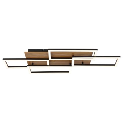 Globo - LED-himennettävä kattovalaisin LED/40W/230V 2700-6500K 32,5x87,5 cm ruskea/musta + kaukosäädin