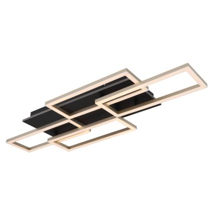 Globo - LED-himmennettävä kattovalaisin LED/40W/230V 2700-6500K 32,5x87,5 cm musta + kaukosäädin