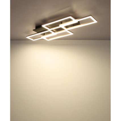 Globo - LED-himmennettävä kattovalaisin LED/40W/230V 2700-6500K 32,5x87,5 cm musta + kaukosäädin