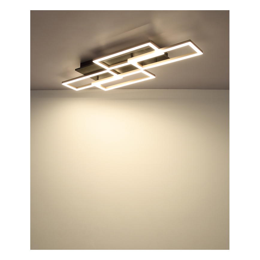 Globo - LED-himmennettävä kattovalaisin LED/40W/230V 2700-6500K 32,5x87,5 cm musta + kaukosäädin