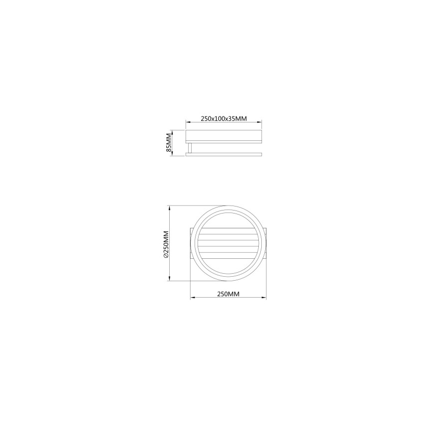 Globo - LED-kattovalaisin LED/10W/230V 3000/4200/600K 25x25 cm