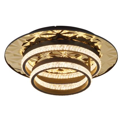 Globo - LED-kattovalaisin LED/24W/230V 3000K 40x50,5 cm musta/kulta