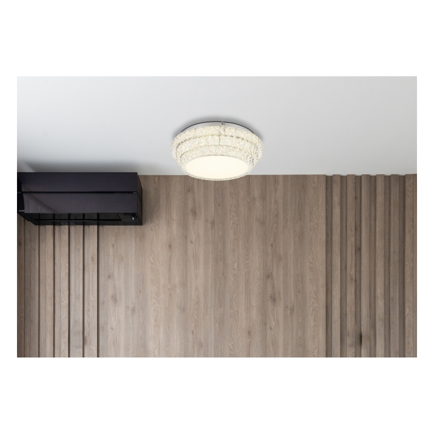 Globo - LED himmennettävä kattovalaisin LED/48W/230V 2700-6000K halkaisija 50 cm valkoinen + kaukosäädin