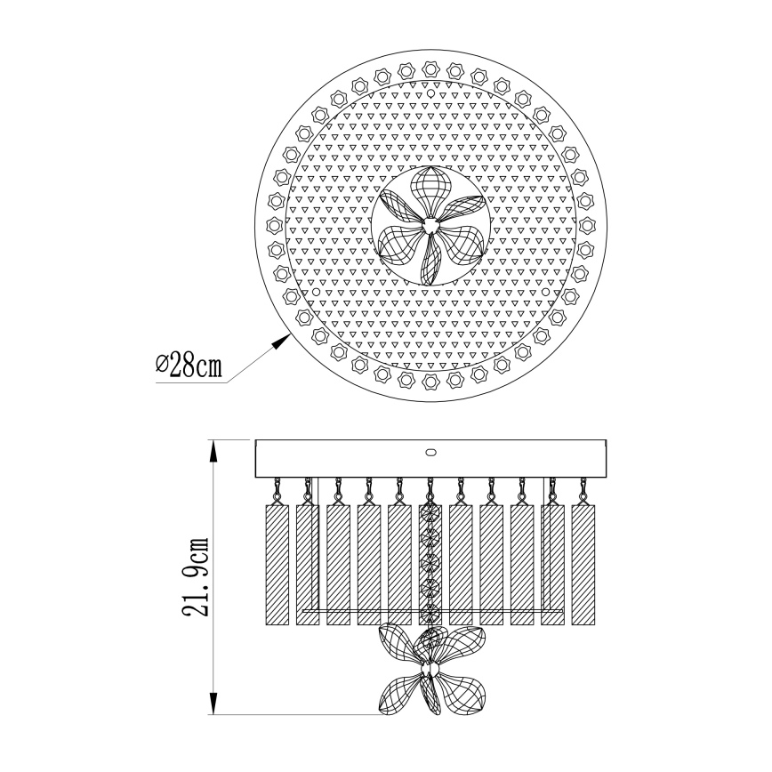 Globo - LED-kattovalaisin LED/12W/230V