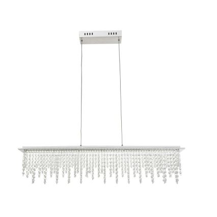 Globo - LED Himmennettävä kristalli kattokruunu johdossa LED/24W/230V 3000-6000K + kauko-ohjaus