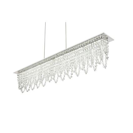 Globo - LED Himmennettävä kristalli kattokruunu johdossa LED/24W/230V 3000-6000K + kauko-ohjaus