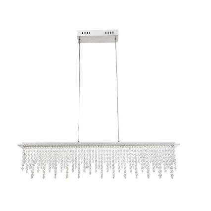 Globo - LED Himmennettävä kristalli kattokruunu johdossa LED/24W/230V 3000-6000K + kauko-ohjaus