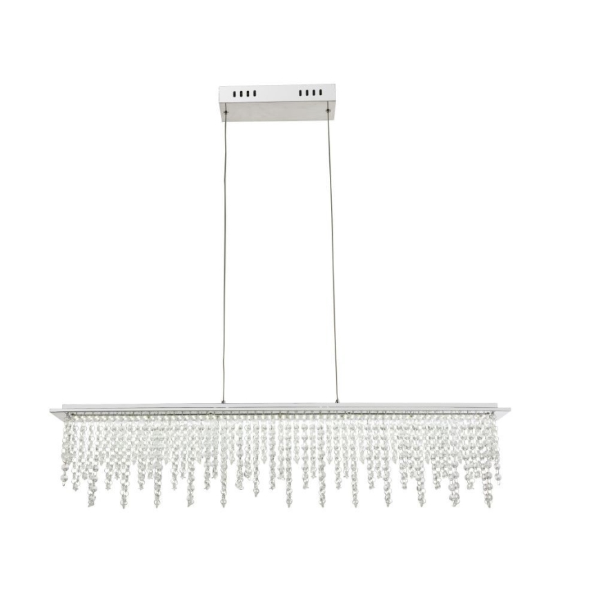 Globo - LED Himmennettävä kristalli kattokruunu johdossa LED/24W/230V 3000-6000K + kauko-ohjaus