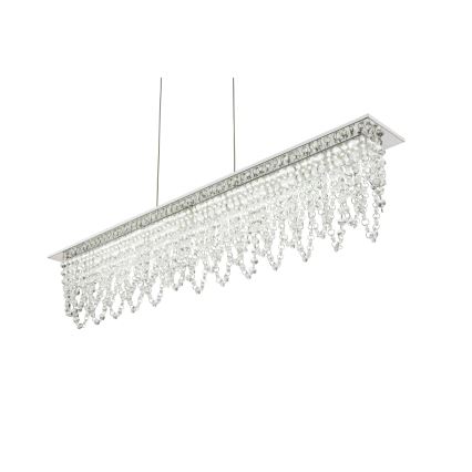 Globo - LED Himmennettävä kristalli kattokruunu johdossa LED/24W/230V 3000-6000K + kauko-ohjaus