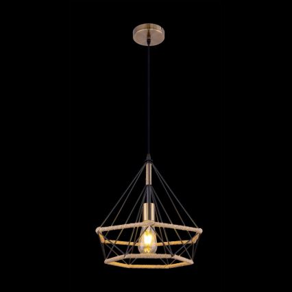 Globo - Kattokruunu narulla 1xE27/60W/230V