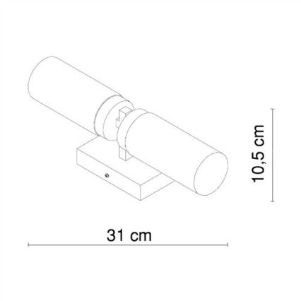 Globo - Kylpyhuoneen seinävalaisin 2xE14/40W/230V IP44