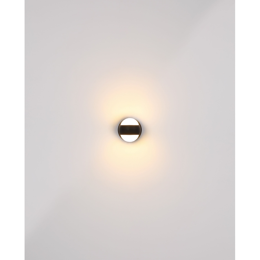Globo - LED himmennettävä ladattava kosketusseinävalaisin LED/1,4W/5V 1800 mAh musta