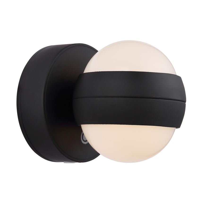 Globo - LED himmennettävä ladattava kosketusseinävalaisin LED/1,4W/5V 1800 mAh musta
