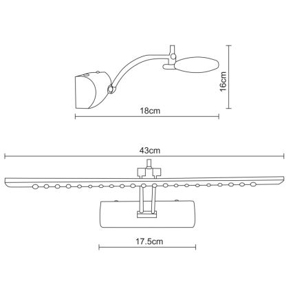 Globo - LED-kuvavalo LED/3W/230V
