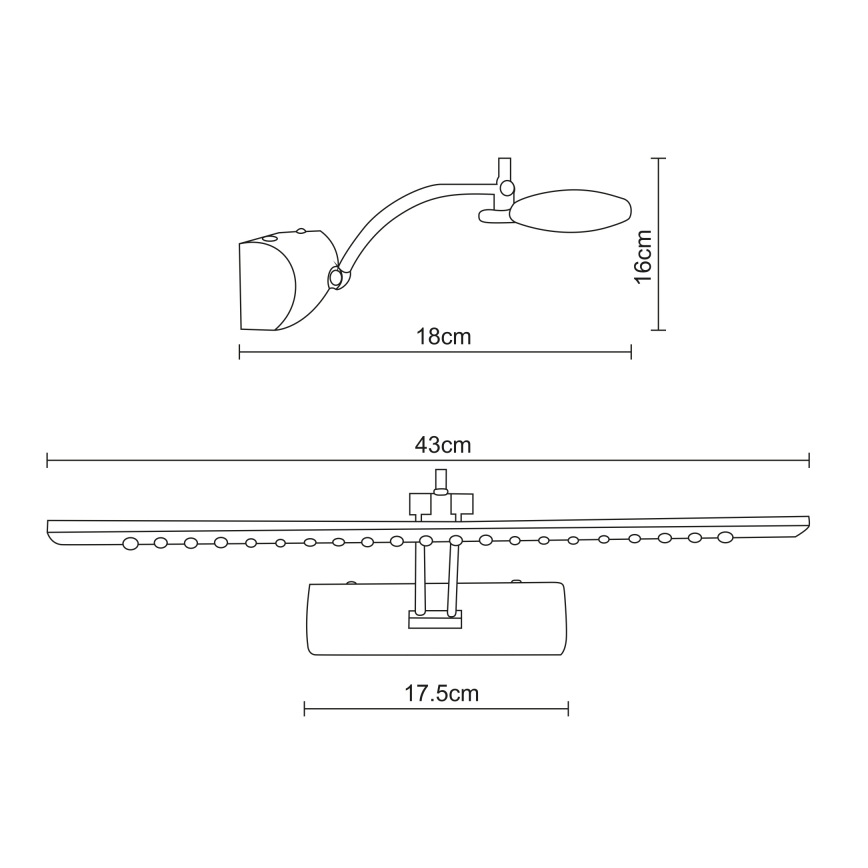 Globo - LED-kuvavalo LED/3W/230V