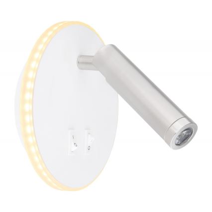 Globo - LED Seinäkohdevalo LED/6W + LED/1W/230V