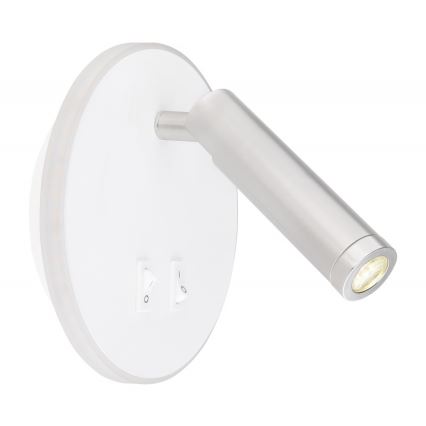 Globo - LED Seinäkohdevalo LED/6W + LED/1W/230V