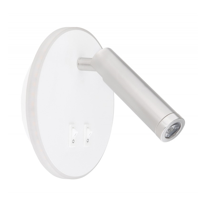 Globo - LED Seinäkohdevalo LED/6W + LED/1W/230V