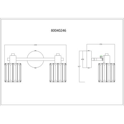 Globo - Kohdevalo 2xE14/40W/230V